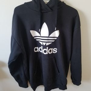 Black Adidas Trefoil hoodie - US M
